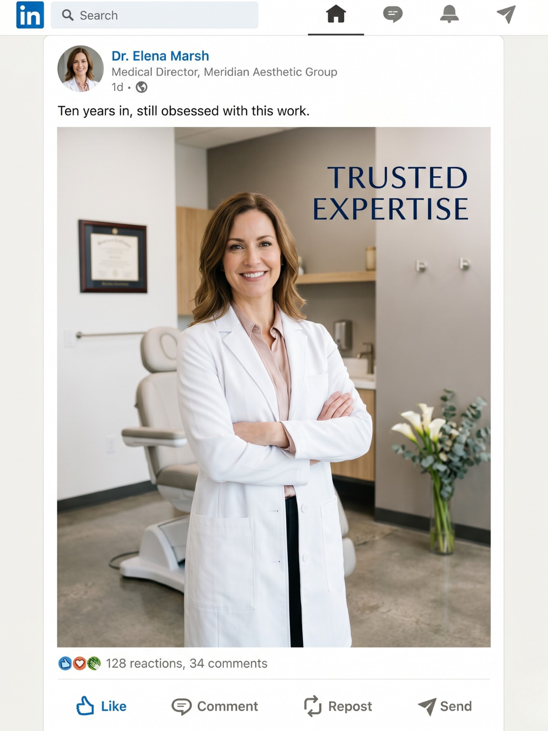 LinkedIn authority content that positions your practice as the trusted expert in your market.